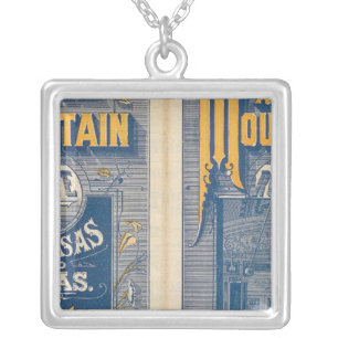 Iron Mountain Route Silver Plated Necklace