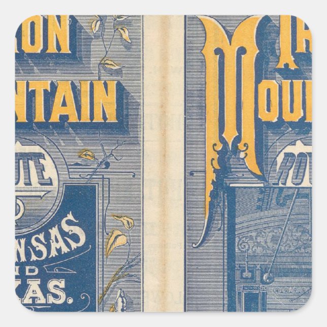 Iron Mountain Route Square Sticker (Front)