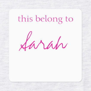 Iron on Clothing Labels