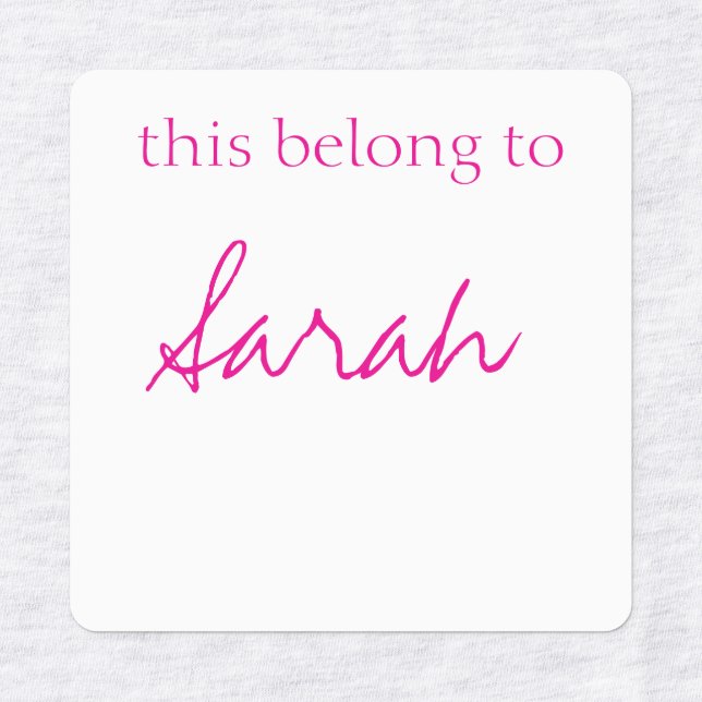 Iron on Clothing Labels  (Design 1)