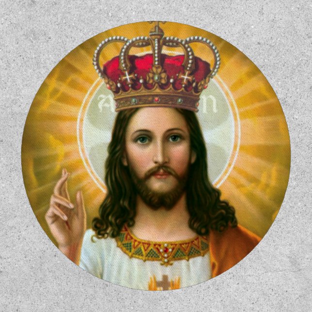 Iron on Patches Custom Jesus Christ Our King (Front)
