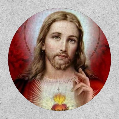 Iron on Patches Custom Jesus the Sacred Heart