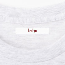Iron on Personalized Name Labels