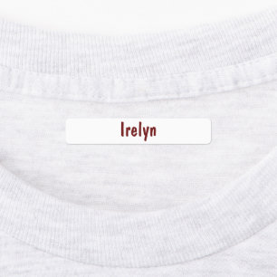 Iron on Personalized Name Labels