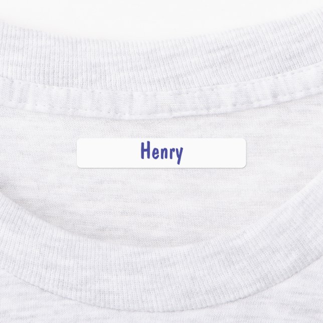 Iron on Personalized Name Labels (Affixed)