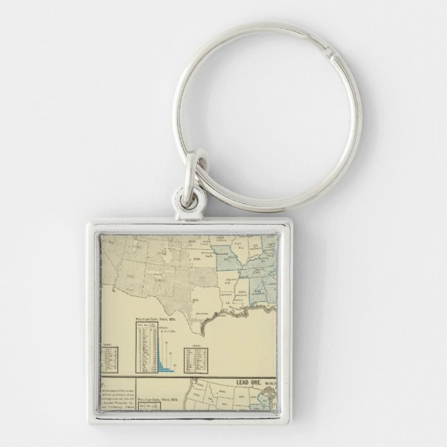 Iron ore mining regions keychain (Front)