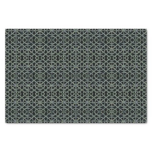 Iron Ornament Grid Pattern Tissue Paper