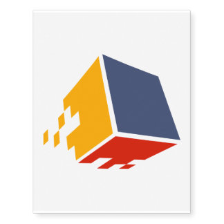 Iron Pixel Temporary Tattoo