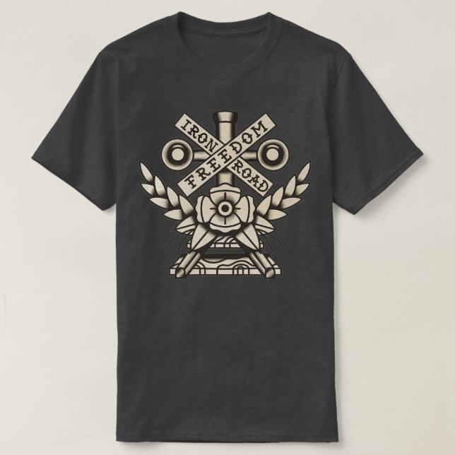 Iron Road Freedom BW 1 T-Shirt (Design Front)