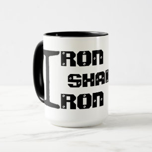 IRON SHARPENS IRON coffee mug