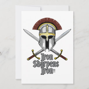 Iron Sharpens Iron Essential Christian Inspiration Invitation