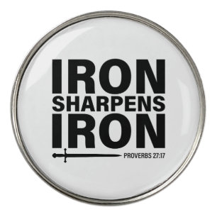 Iron Sharpens Iron Golf Ball Markers - Set of 3