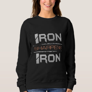 Iron Sharpens Iron Proverbs 2717 Bible Verse Sweatshirt