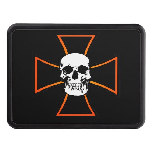 Iron Skull Cross Tow Hitch Cover