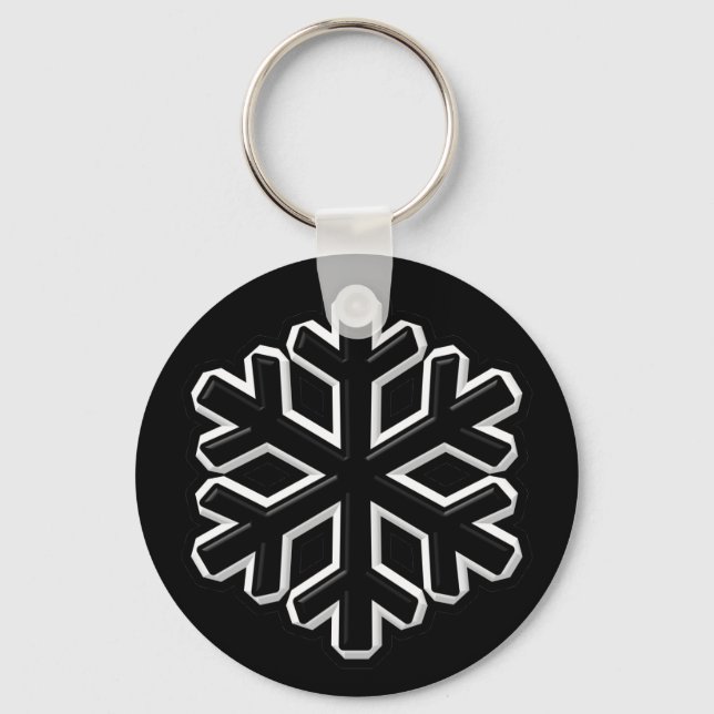 Iron Snowflake Keychain (Front)