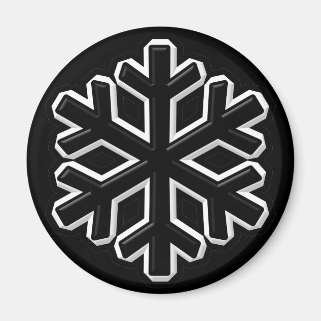 Iron Snowflake Magnet (Front)