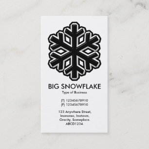 Iron Snowflake - White Business Card