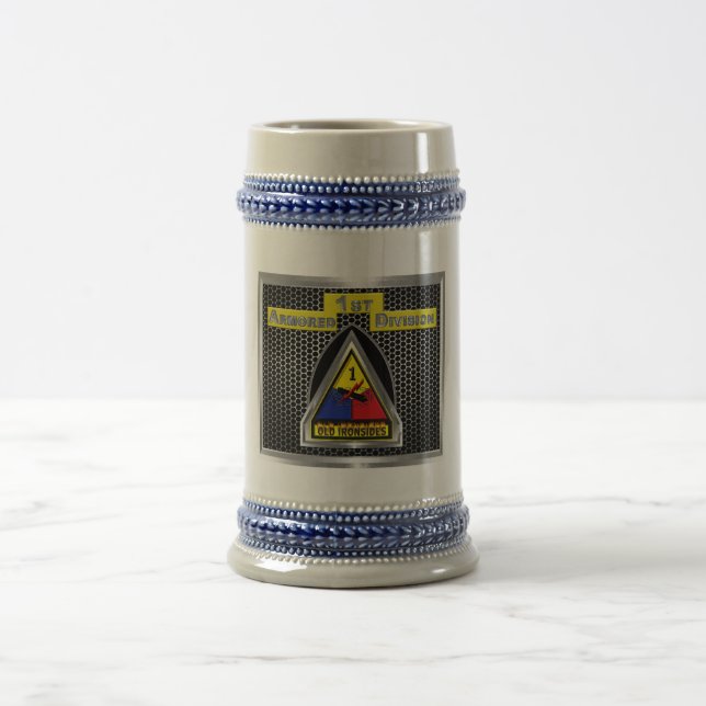 “Iron Soldiers” 1st Armored Division Beer Stein (Center)