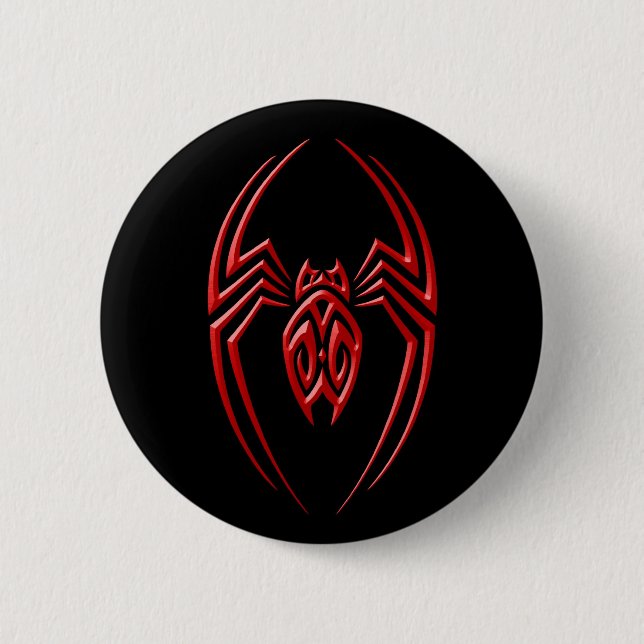 Iron Spider – Red and Black Button (Front)