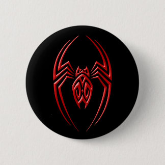 Iron Spider – Red and Black Button