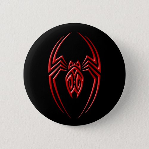 Iron Spider  Red and Black Button