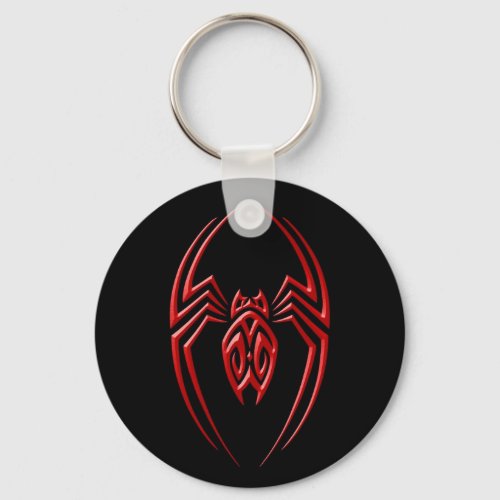 Iron Spider  Red and Black Keychain