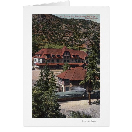 Iron Springs Cog Road Station & Hotel Cards (Front)