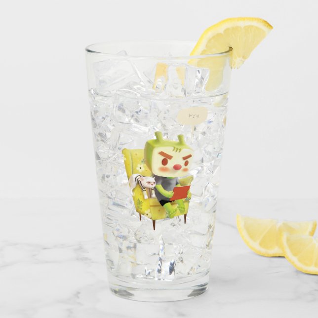 Iron T: Focus Mode On Cozy Reading Time Art Glass (Back Ice)