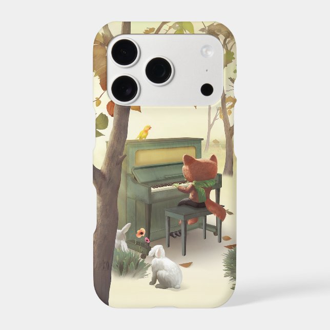 Iron T. Fox: Woodland Piano Solo Music Art iPhone Case (Back)