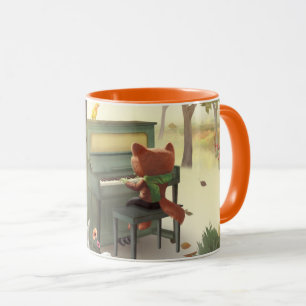 Iron T. Fox: Woodland Piano Solo Music Art Mug