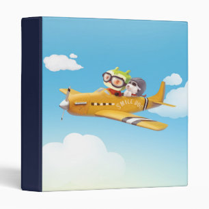 Iron T & Smile Pup: High Flying Adventure 3 Ring Binder