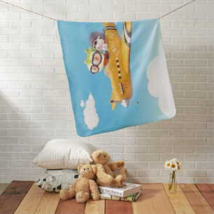 Iron T & Smile Pup: High Flying Adventure Baby Blanket