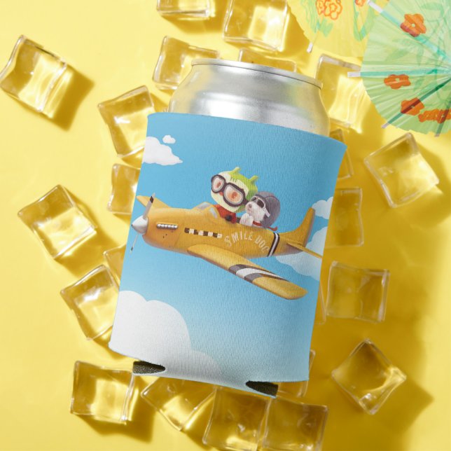 Iron T & Smile Pup: High Flying Adventure Can Cooler (In Situ Summer)