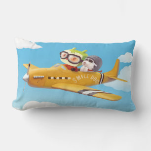 Iron T & Smile Pup: High Flying Adventure Lumbar Pillow