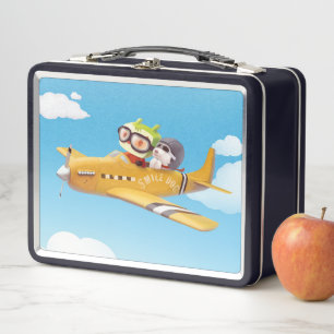 Iron T & Smile Pup: High Flying Adventure Metal Lunch Box
