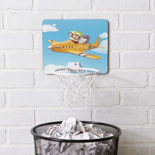 Iron T & Smile Pup: High Flying Adventure Mini Basketball Hoop (In Situ)