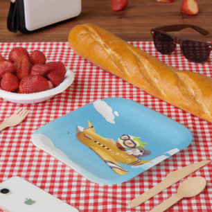 Iron T & Smile Pup: High Flying Adventure Paper Plates