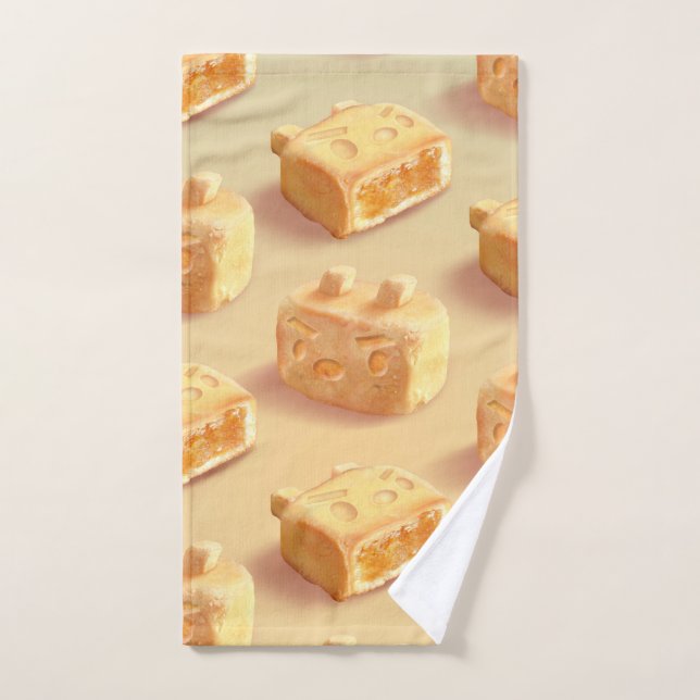 Iron T: Taiwanese Pineapple Cake Pattern Bath Towel Set (Hand Towel)