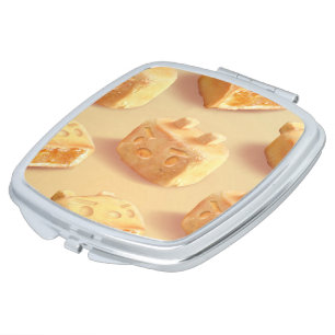 Iron T: Taiwanese Pineapple Cake Pattern Compact Mirror