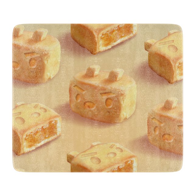 Iron T: Taiwanese Pineapple Cake Pattern Cutting Board (Front)