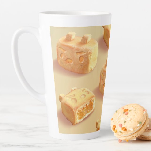 Iron T: Taiwanese Pineapple Cake Pattern Latte Mug (In Situ)