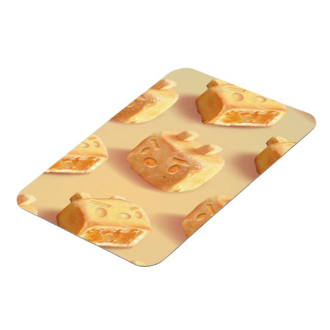 Iron T: Taiwanese Pineapple Cake Pattern Magnet (Left Side)