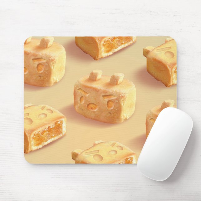 Iron T: Taiwanese Pineapple Cake Pattern Mouse Pad (With Mouse)