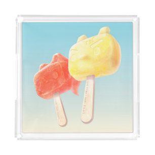 Iron T x Bunny girl: Mechanical Summer Popsicles Acrylic Tray