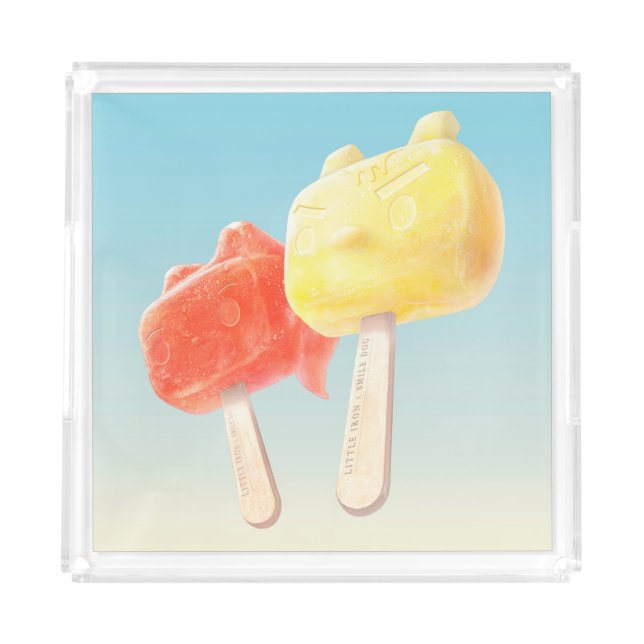 Iron T x Bunny girl: Mechanical Summer Popsicles Acrylic Tray (Front)