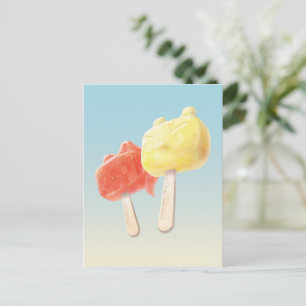 Iron T x Bunny Girl: Mechanical Summer Popsicles Announcement Postcard