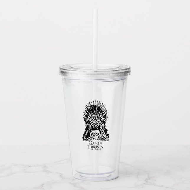 Iron Throne Icon Acrylic Tumbler (Front)