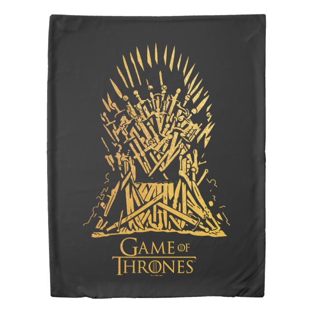 Iron Throne Icon Duvet Cover (Front)
