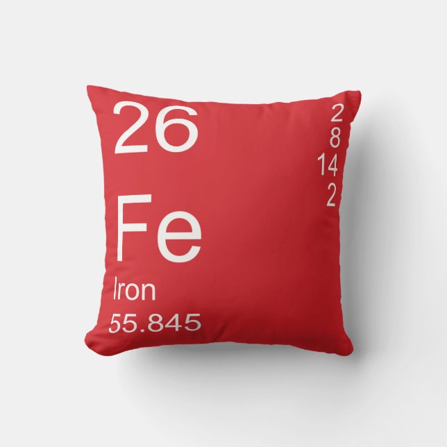 Iron Throw Pillow (Front)