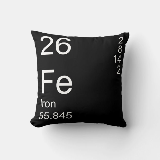 Iron Throw Pillow (Front)